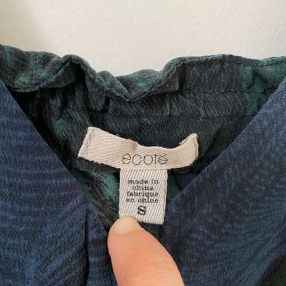 Urban outfitters green, blue & black silk dress - Picture 5 of 5